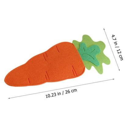 6-Pack Carrot-Shaped Utensil Pouch Set – Easter-Themed Cutlery Case for Kids and Families - Image 3
