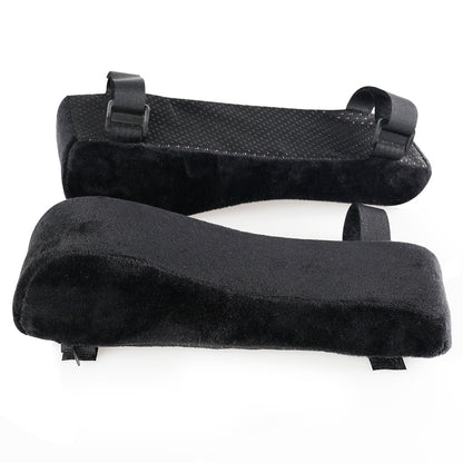 Grey 2-Pack Chair Armrest Pad – Memory Foam Elbow Support Cushion for Office and Home Chairs - Image 2