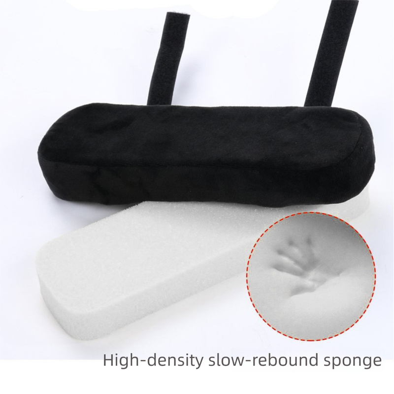 Grey 2-Pack Chair Armrest Pad – Memory Foam Elbow Support Cushion for Office and Home Chairs - Image 6