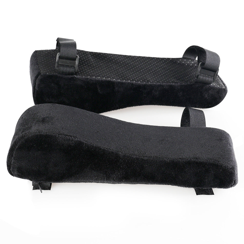 Wine red 2-Pack Chair Armrest Pad – Memory Foam Elbow Support Cushion for Office and Home Chairs - Image 2