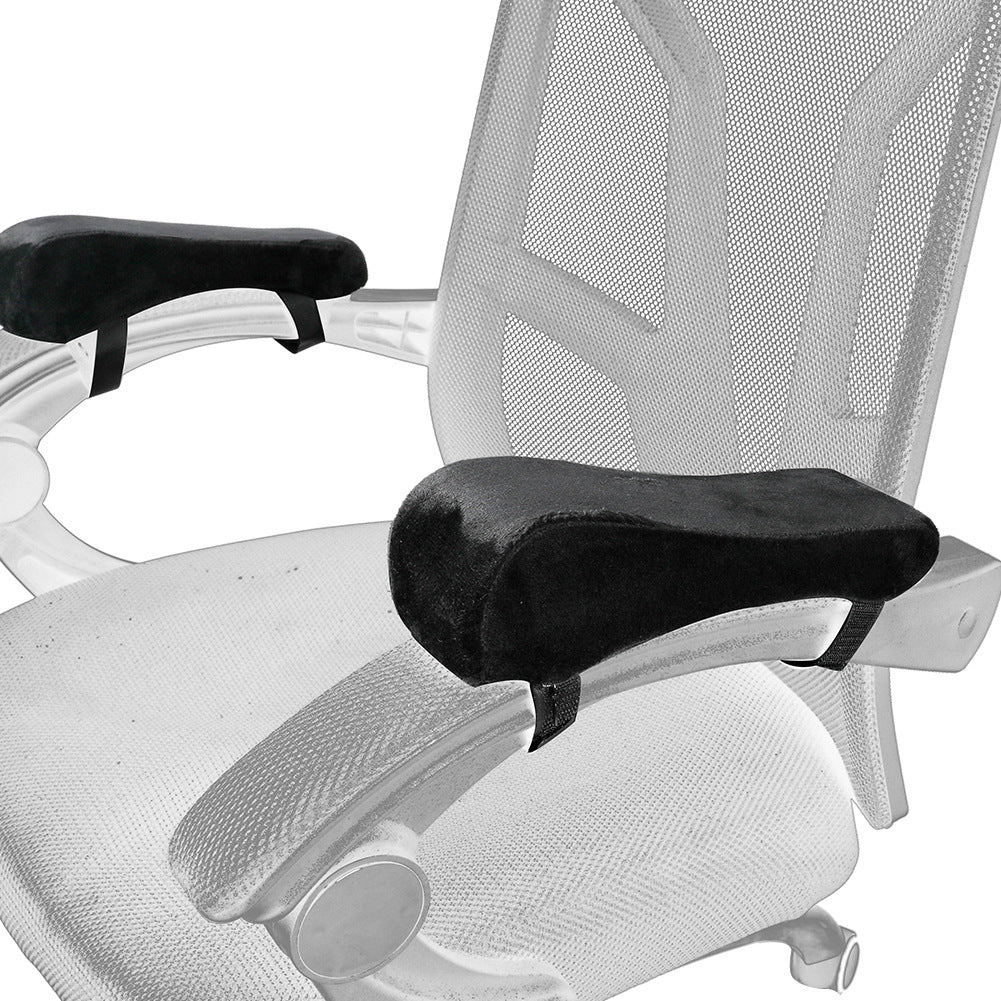 Dark blue 2-Pack Chair Armrest Pad – Memory Foam Elbow Support Cushion for Office and Home Chairs - Image 3