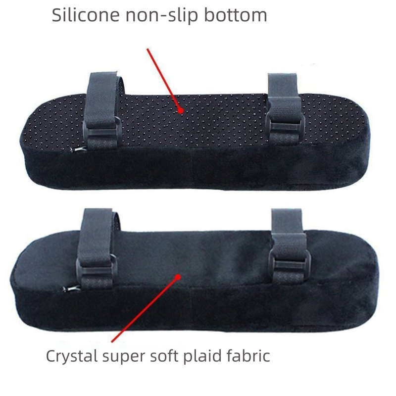 Dark blue 2-Pack Chair Armrest Pad – Memory Foam Elbow Support Cushion for Office and Home Chairs - Image 5