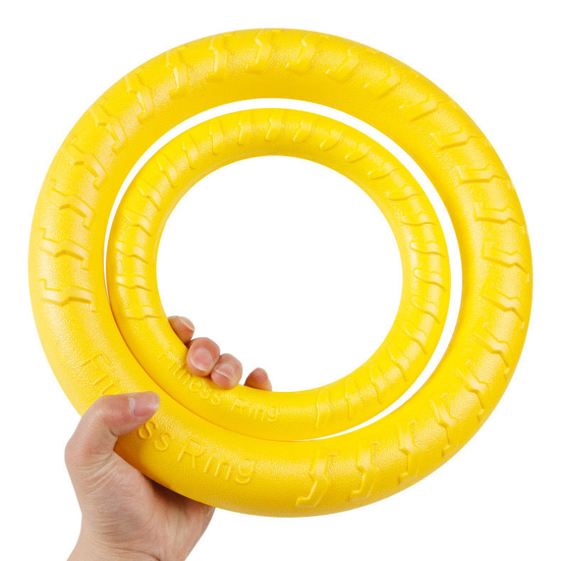 EVA Dog Toy Set – 4-Piece Interactive Play Kit for Small Dogs with Floating Disc, Pull Ring, Chew Ball & Tug Rope - Image 3