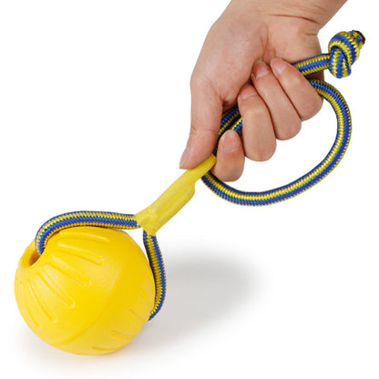 EVA Dog Toy Set – 4-Piece Interactive Play Kit for Small Dogs with Floating Disc, Pull Ring, Chew Ball & Tug Rope - Image 4