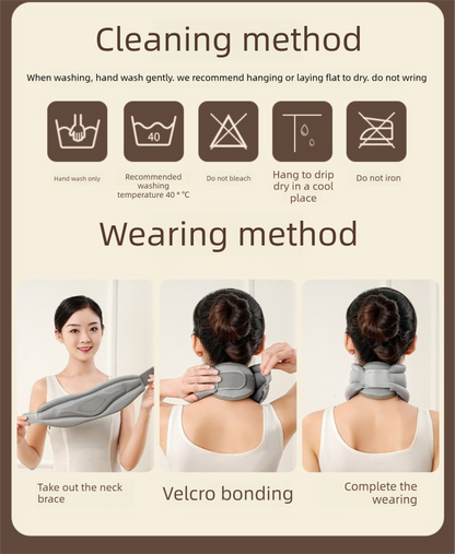 Black Reinforced Neck Support Brace – Adjustable Cervical Collar with PP Support Strips for Posture Correction and Daily Use - Image 3