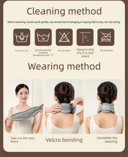 Blue Reinforced Neck Support Brace – Adjustable Cervical Collar with PP Support Strips for Posture Correction and Daily Use - Image 3