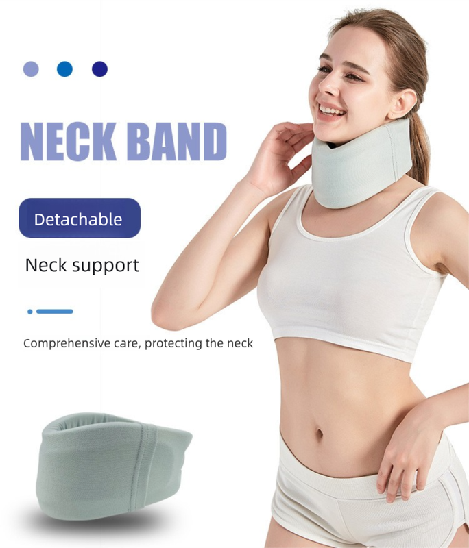 Removable Neck Support Brace – Lightweight Cervical Collar with Breathable Design for Posture Correction and Daily Use(Size:L) - Image 2
