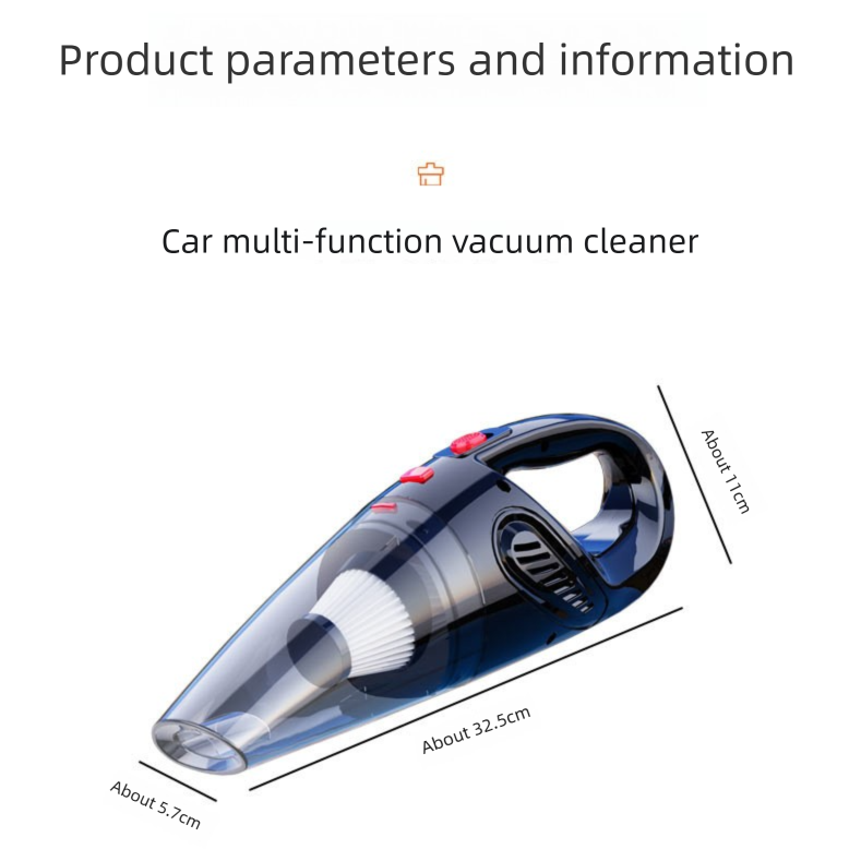 Black Portable Cordless Vacuum Cleaner – High-Power Lithium Battery with Strong Suction for Car and Home Use - Image 8