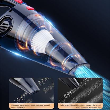 Piano lacquer black Portable Cordless Vacuum Cleaner – High-Power Lithium Battery with Strong Suction for Car and Home Use - Image 6