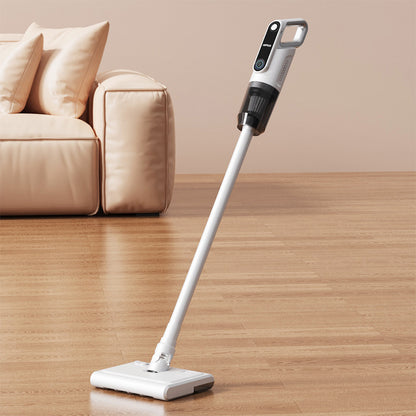 White Wireless Stick Vacuum Cleaner with 14000Pa Suction, HEPA Filter & 350ml Water Tank for Wet Dry Cleaning, Ideal for Home Use