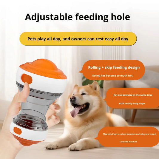 2-Pack green and orange Interactive Feeder Toy for Dogs and Cats with Slow Feeding Design, Durable ABS Material – Ideal for Mental Stimulation and Healthy Eating Habits - Image 2