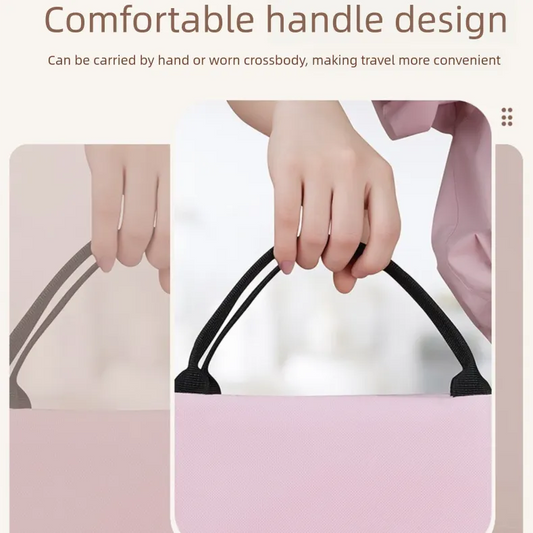 Pink Double-Layer Insulated Lunch Bag with Aluminum Foil Lining, Thermal Food Carrier for Hot & Cold Meals – Large Capacity, Reusable & Easy to Clean - Image 4