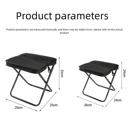 Black Portable Folding Backpack Stool with Carrying Case – Compact, Durable Outdoor Seat for Camping, Hiking, Fishing & Travel(large size) - Image 5