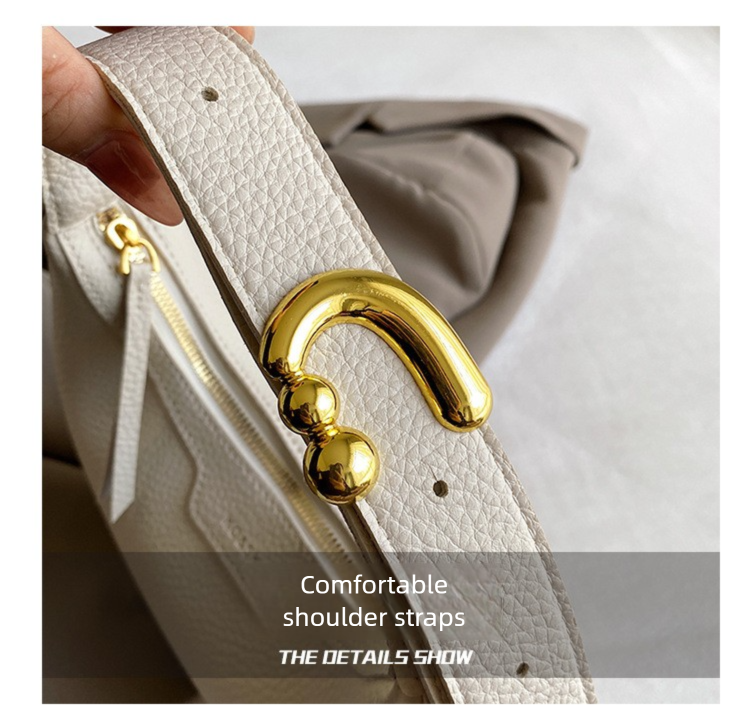 Khaki Women's New Fashion Crescent Bag – Stylish Single Shoulder Crossbody Handbag with Wear-Resistant Base and Smooth Zipper, Perfect for Casual & Daily Use - Image 2