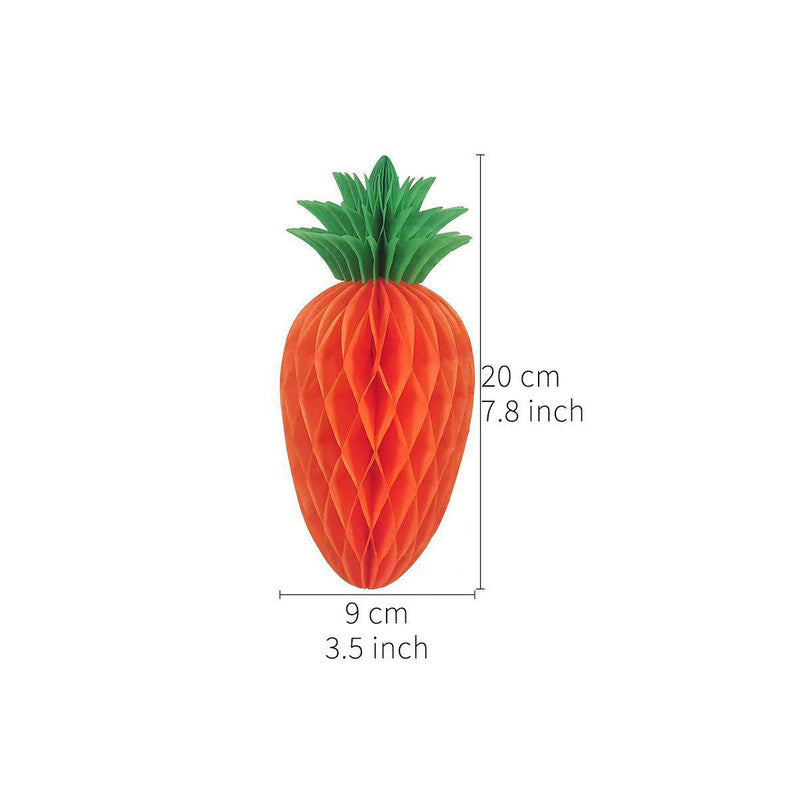 Easter Carrot Honeycomb Decorations – 10-Piece Set of 20cm Paper Carrots, Hanging Ornaments for Party and Home Decoration - Image 4