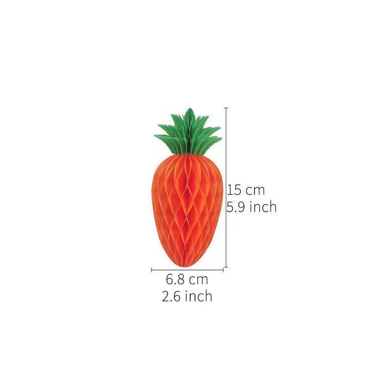 Easter Carrot Honeycomb Decorations – 10-Piece Set of 15cm Paper Carrots, Hanging Ornaments for Party and Home Decoration - Image 4