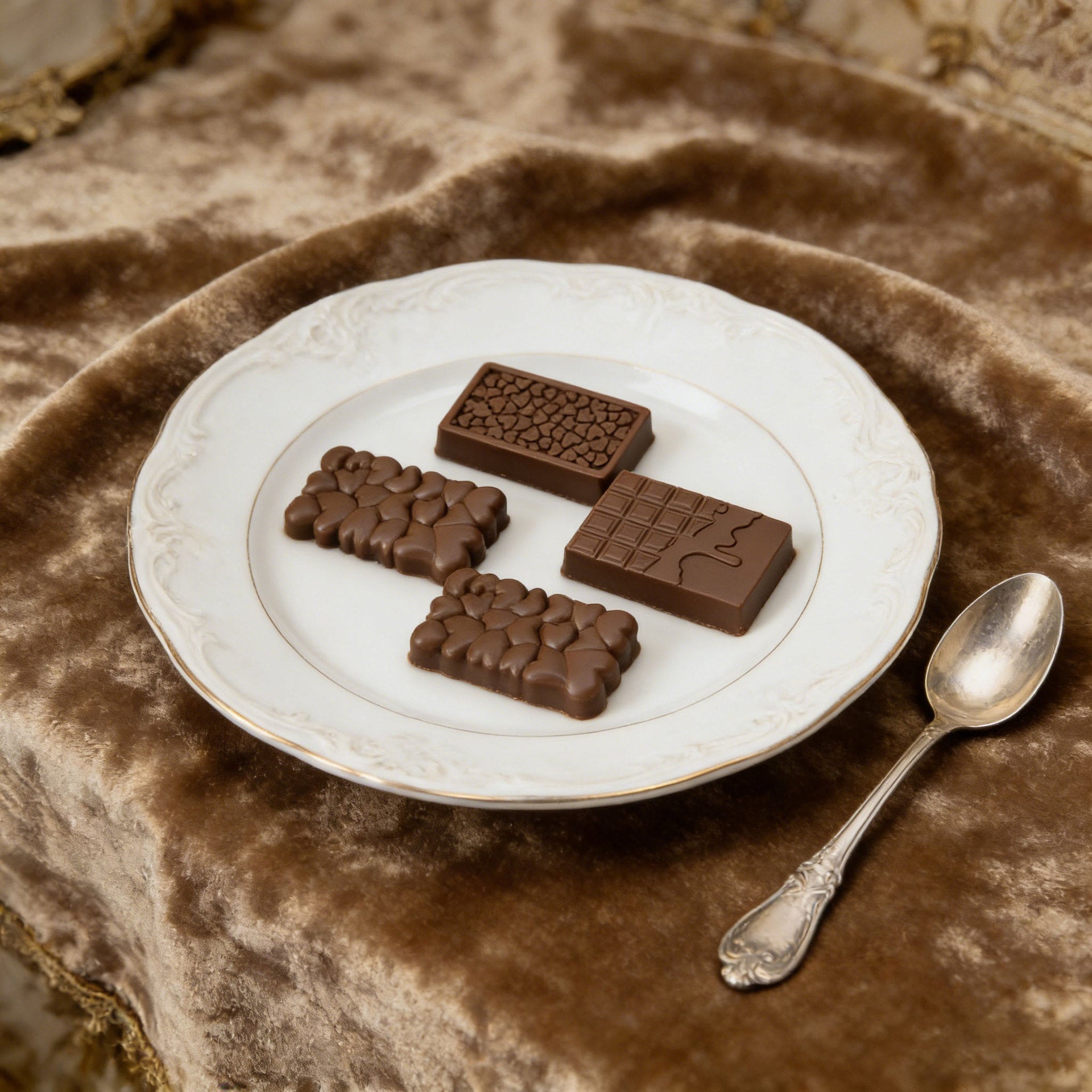 2-Piece Dubai Rectangle Chocolate Silicone Mold Set – Food-Grade, Easy Release, Heat-Resistant Baking Molds for Chocolate, Candy, and Cake(12-in-1) - Image 3