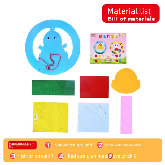 Rabbit 3-Piece Easter Kids Craft Decoration Set – DIY Hanging Ornaments for Preschool Activities and Holiday Fun - Image 4