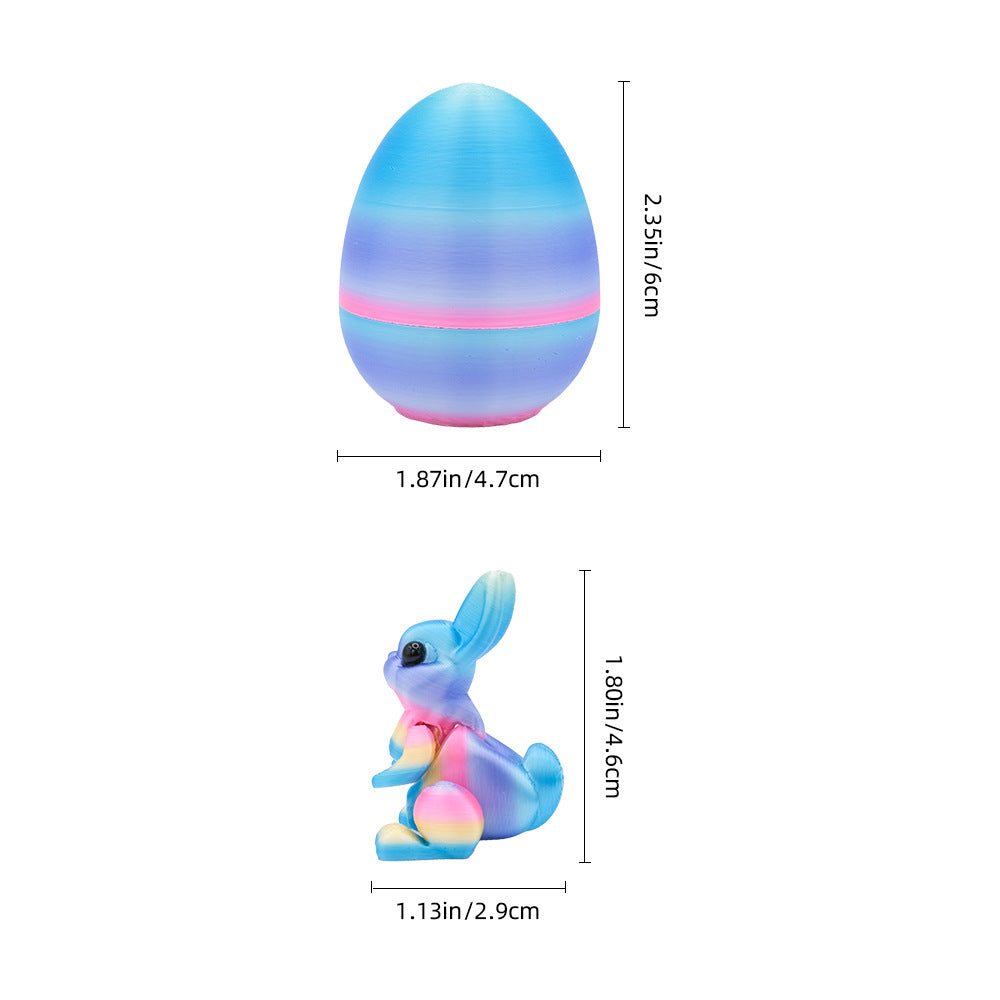 3-Piece Purple gradient Easter Surprise Egg Set – Identical Interactive Figurines with Hinged Shell, Collectible Holiday Display Toy - Image 5