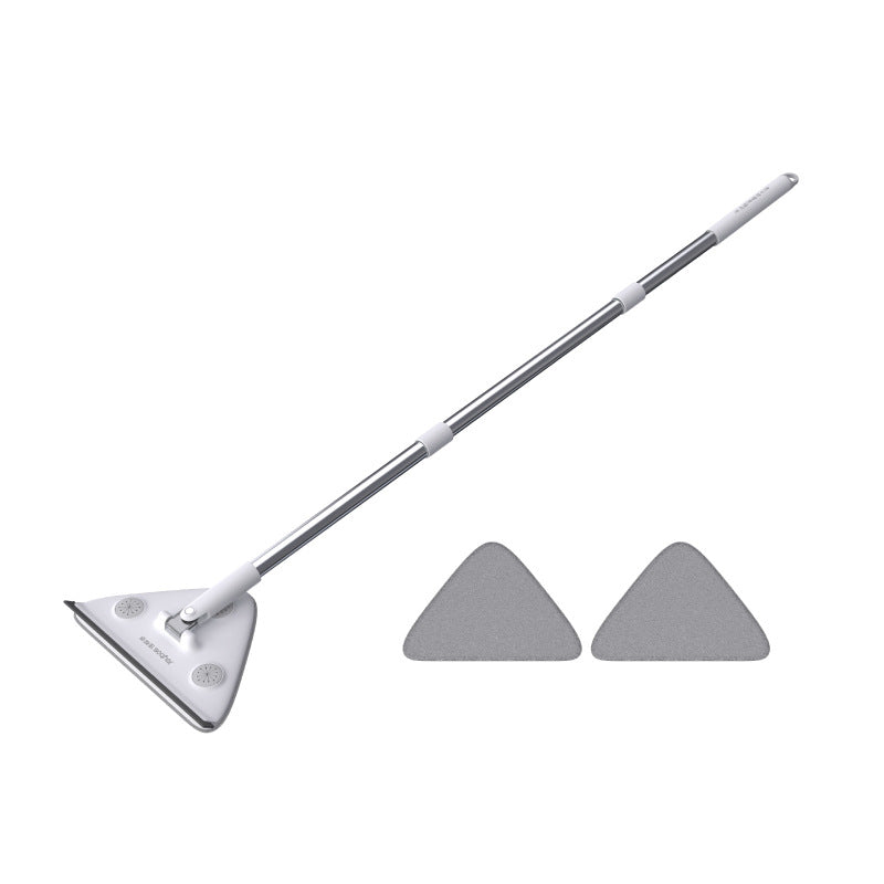 5-Pack Window Cleaning Tool – Extendable Rod + 25cm Triangular Head + 2 Cleaning Cloths for Ceiling, Glass & Floor