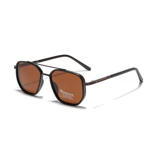 Mosa Tea Rectangular Sunglasses – Classic Frame Design with Adjustable Nose Pads for Daily Wear