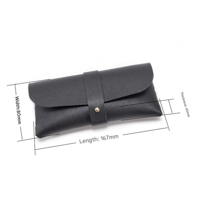 30-Piece beige Chic & Sleek PU Leather Soft Eyeglass Case - Protective Pouch for Sunglasses & Reading Glasses - Image 4