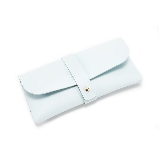 30-Piece sky blue Chic & Sleek PU Leather Soft Eyeglass Case - Protective Pouch for Sunglasses & Reading Glasses