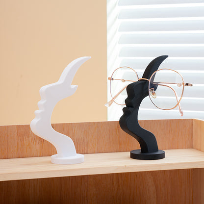 2-Pack Black Desktop Eyeglass Holder – Minimalist Design for Home or Office, Stable Display Stand with Rounded Base - Image 2