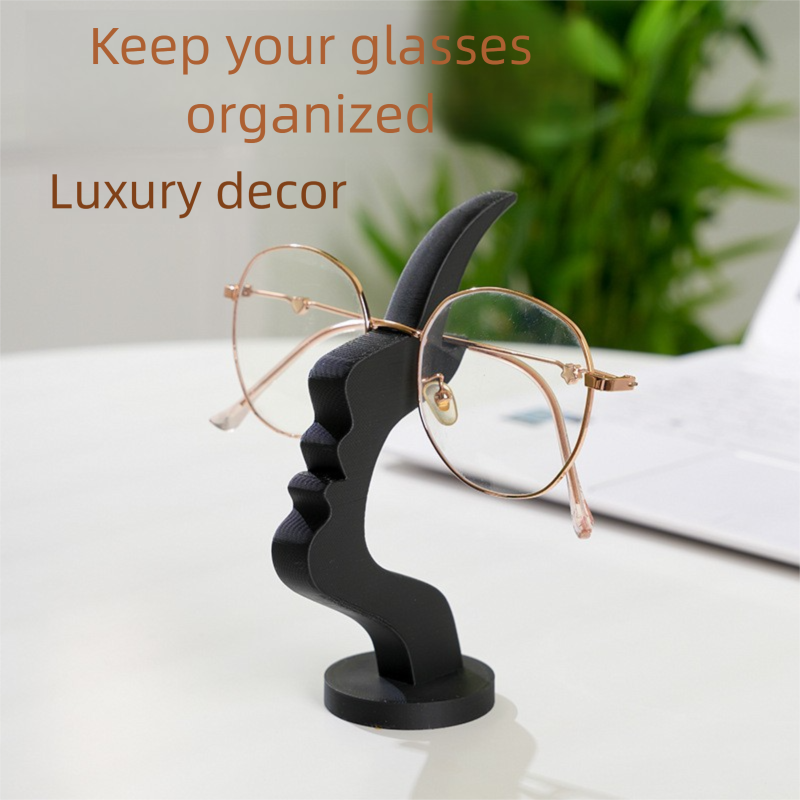 2-Pack White Desktop Eyeglass Holder – Minimalist Design for Home or Office, Stable Display Stand with Rounded Base - Image 3