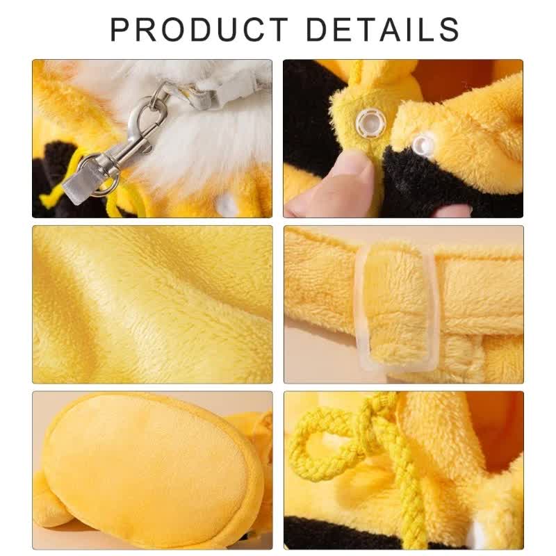 S Size Cute Bear Windproof Insulated Pet Shoulder Bag with Security Buckle - Soft Reversible Flannel Tote for Small Dogs & Cats Up to 2KG - Image 4