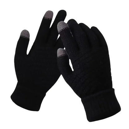 3-in-1 Black Winter Windproof and Thermal Sport Gear - Fleece Balaclava Hood, Touchscreen Gloves & Insulated Socks - Image 4