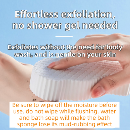 3PCS White Nordic Style 3D Fish Scale Exfoliating Sponge - High Elasticity Body Scrubber for Painless Deep Clean - Image 3