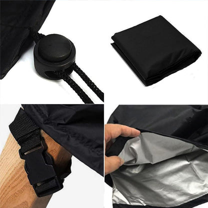 4PCS Large Outdoor Dustproof Furniture Cover Set with Zippered Bag (L Size) - Waterproof and UV-Resistant Garden Sofa, Desk & Chair Protectors - Image 3