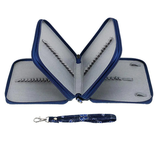 Portable 78-Slot Oxford Cloth Colored Pencil Zipper Case - Large Capacity Sketching & Drawing Stationery Pouch (Jungle Monkeys) - Image 3