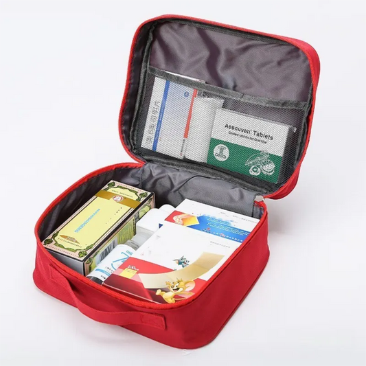 Green Large Capacity Empty First Aid Kit 25 x 14 x 20 CM - Durable Oxford Cloth Emergency Medical Storage Bag for Home Car Camping Travel - Image 2