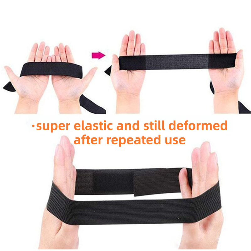 Adjustable Elastic Headband & Wig Grip Band - Comfortable and Seamless Edge Fixer for Wigs and Frontals (3-Pack Leopard Print) - Image 3