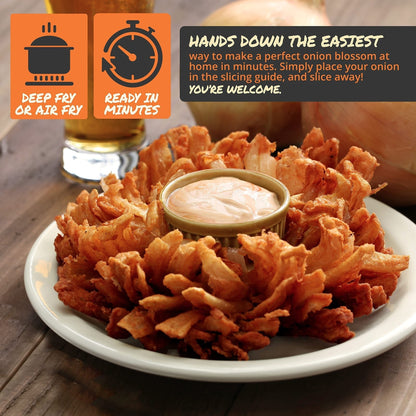 Fried Blooming Onion Maker - Professional Onion Flower Slicer & Cutter, Kitchen Vegetable Garnishing Tool - Image 4