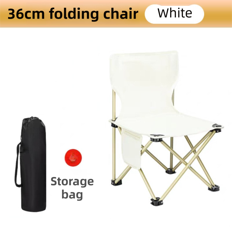 95CM Khaki Portable Folding Egg Roll Camping Table + 4-Pack 36CM Chairs with Storage Bag & Mesh Net- Heavy-Duty Carbon Steel Picnic Table for 4-6 People - Image 3