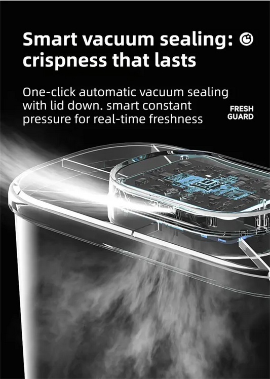 10L Smart Vacuum Pet Food Storage Container - Moisture & Insect Proof, Constant Pressure Paws-Keep-Fresh(Transparent Brown) - Image 3