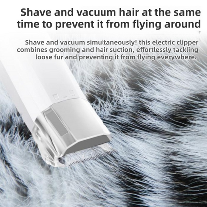 7-in-1 White Multifunctional Pet Grooming Vacuum Kit - Dog Cat Home Barber Shop & Low Noise Shedding Groomer with 1L Large Dust Cup - Image 3