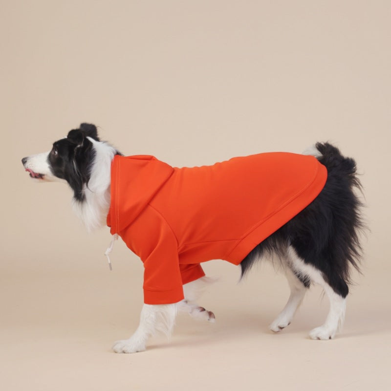 Orange Classic Dog Sweatshirt with Hood & Drawstrings - For Large Dogs (Size : XL)