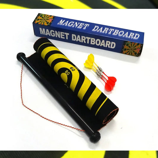 17" Magnetic Rollup Dart Board 6 Darts Large Double Side Dartboard Game - Image 2