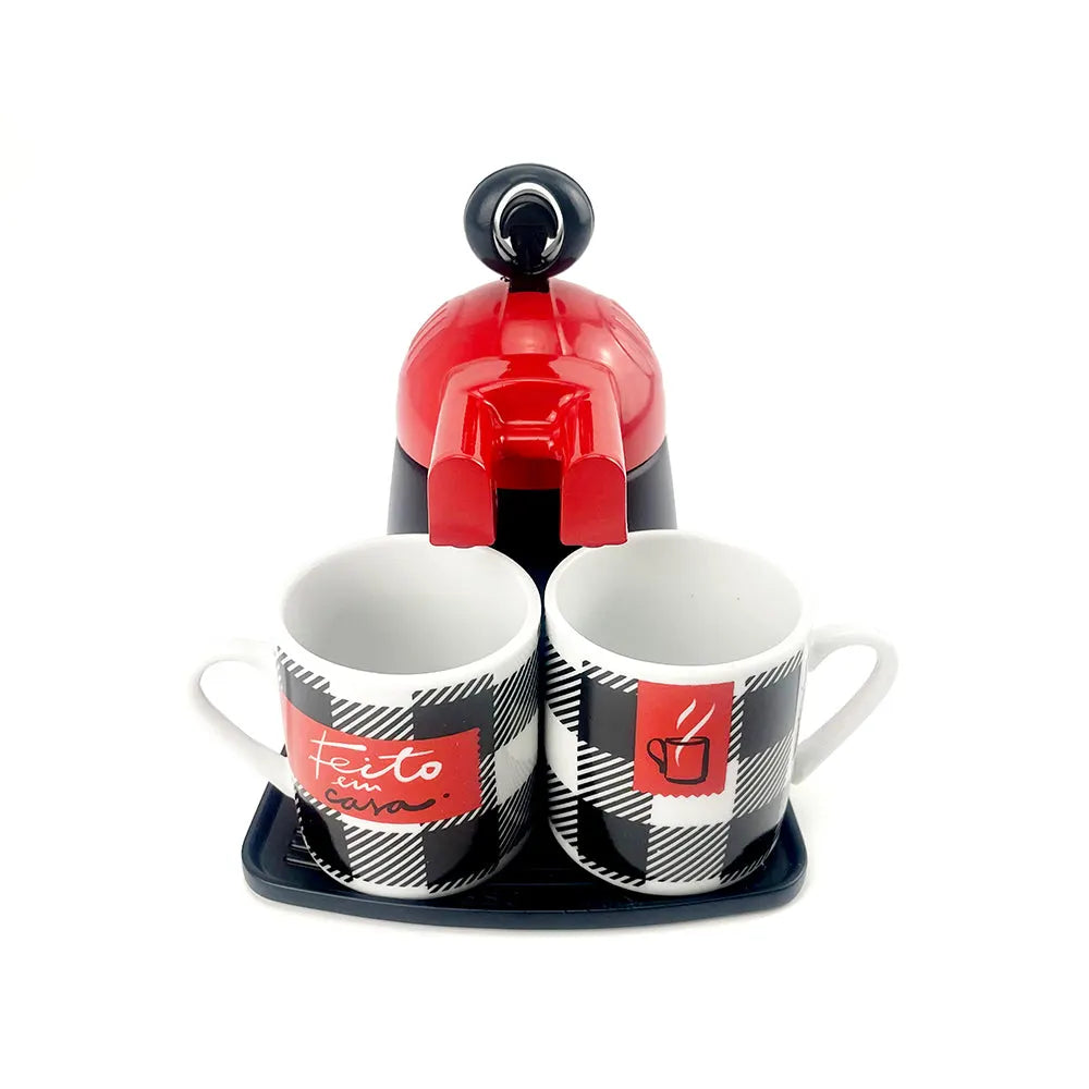 Red Mini Expresso 2Cups Ceramics Coffee Maker Moka Coffee Maker Italian Classic - Image 2
