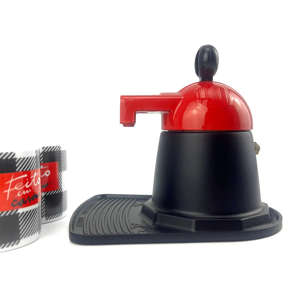 Red Mini Expresso 2Cups Ceramics Coffee Maker Moka Coffee Maker Italian Classic - Image 4