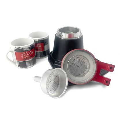Red Mini Expresso 2Cups Ceramics Coffee Maker Moka Coffee Maker Italian Classic - Image 6