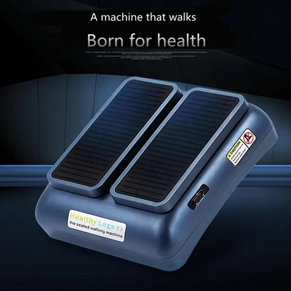 Legs Seated Walking Machine Leg Trainer Device Fitness Healthy Blue Exerciser Massager - Image 2