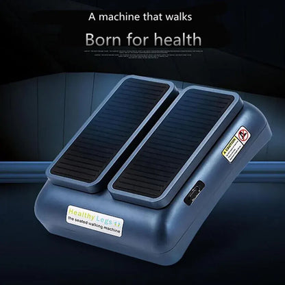 Legs Seated Walking Machine Leg Trainer Device Fitness Healthy Blue Exerciser Massager - Image 2
