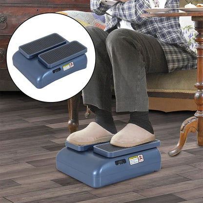 Legs Seated Walking Machine Leg Trainer Device Fitness Healthy Blue Exerciser Massager - Image 3