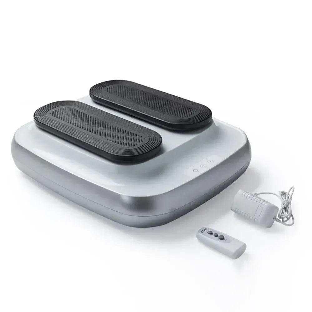 FORCE Portable Electric Circulation Leg Trainer Exerciser Machine With Remote Control Silver