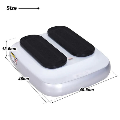 FORCE Portable Electric Circulation Leg Trainer Exerciser Machine With Remote Control Silver - Image 2